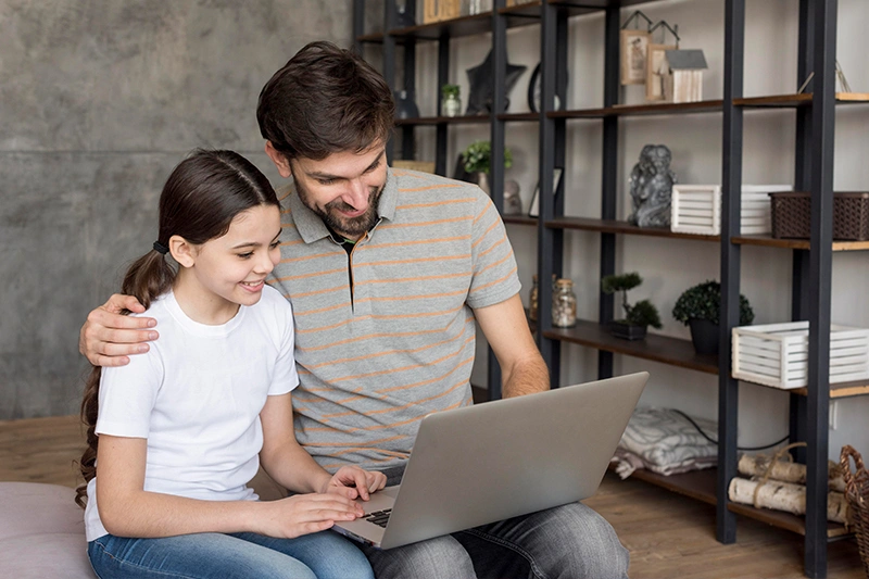 Students in safe, engaging online learning environment