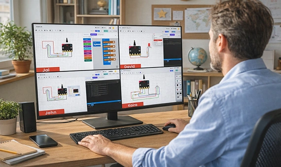 Live preview of all students