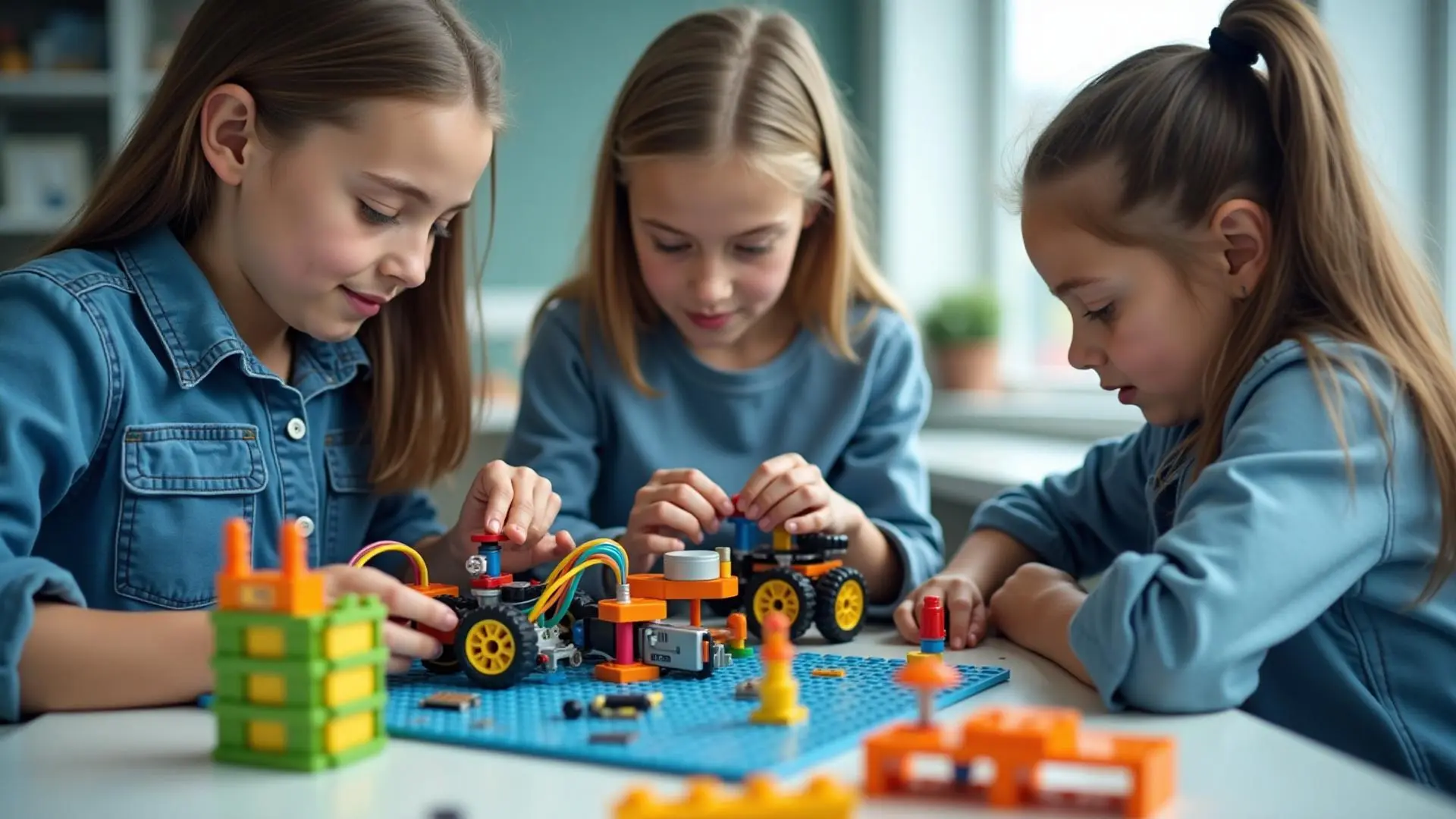 Student engaged in interactive online math learning session with headphones