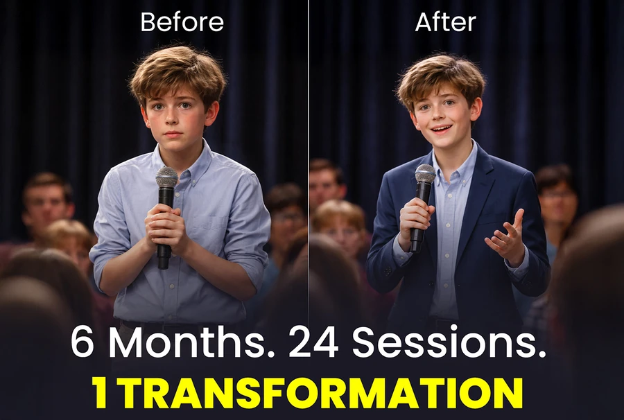 Before and After - 6 Months. 24 Sessions. 1 Transformation