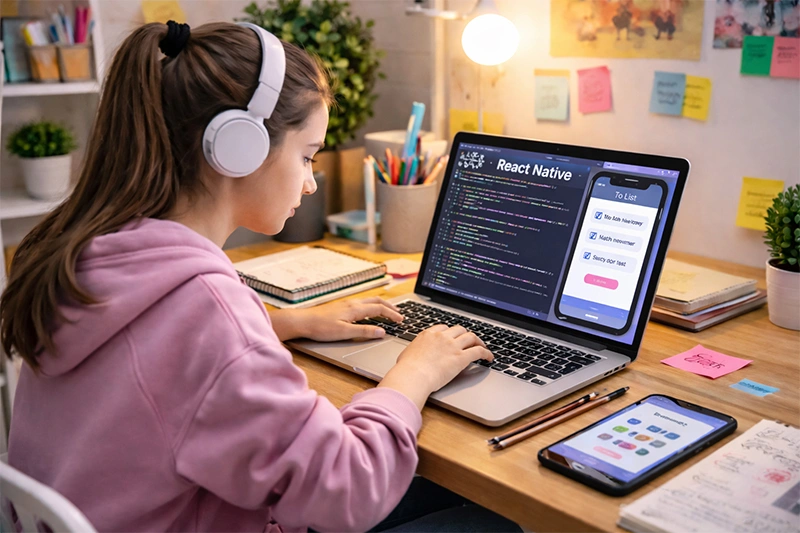 Student learning app development